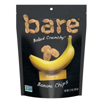 Bare Baked Crunchy Baked Crunchy Simply Banana Chips, 2.70 oz