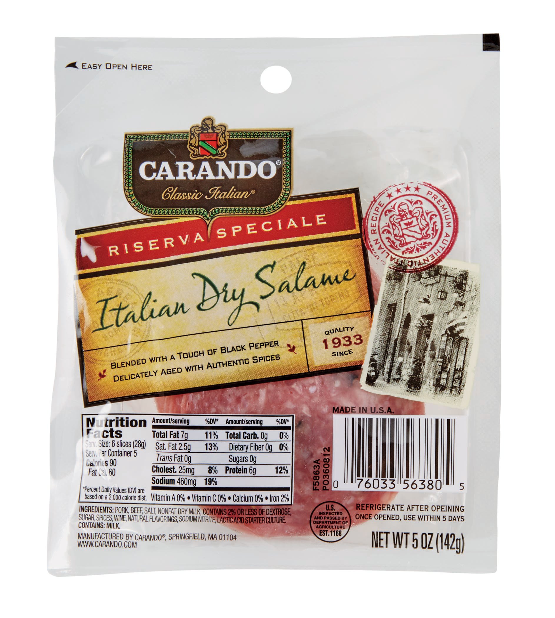 Carando Italian Dry Salami Shop Meat at HEB