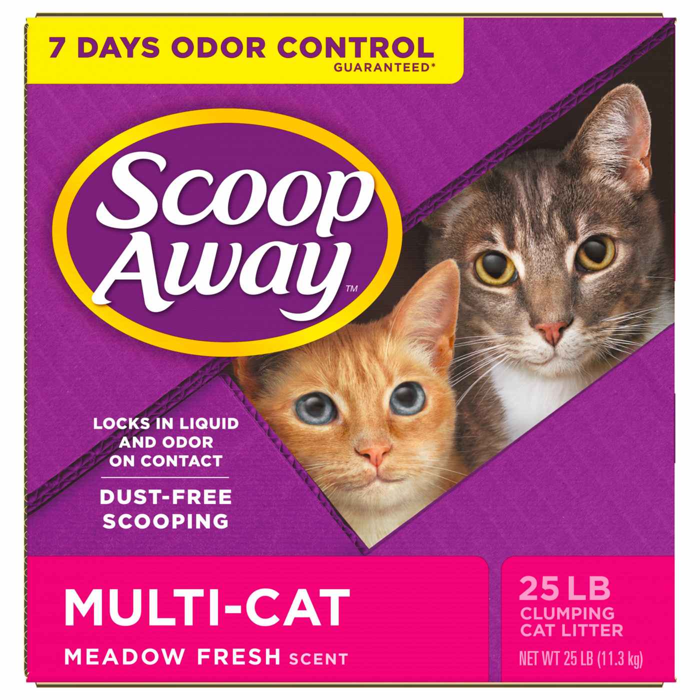 Scoop Away Multi-Cat Clumping Cat Litter, Meadow Fresh Scent; image 4 of 6
