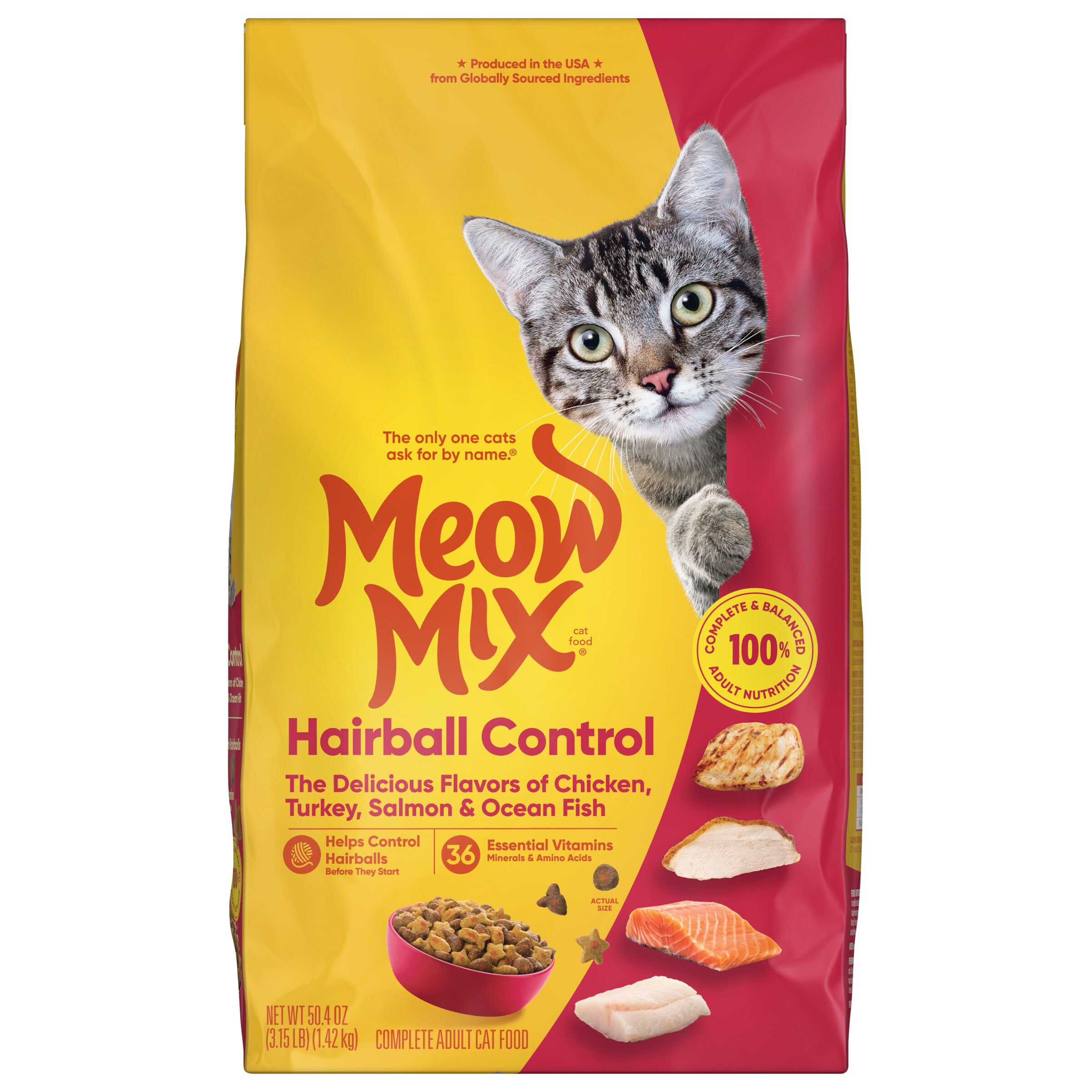 Hairball dry outlet cat food