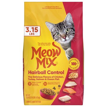 Meow Mix Hairball Control Dry Cat Food for Adult Cats