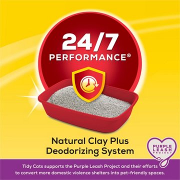 Tidy Cats Purina Clumping 24/7 Performance Multi Cat Litter, 35 lb