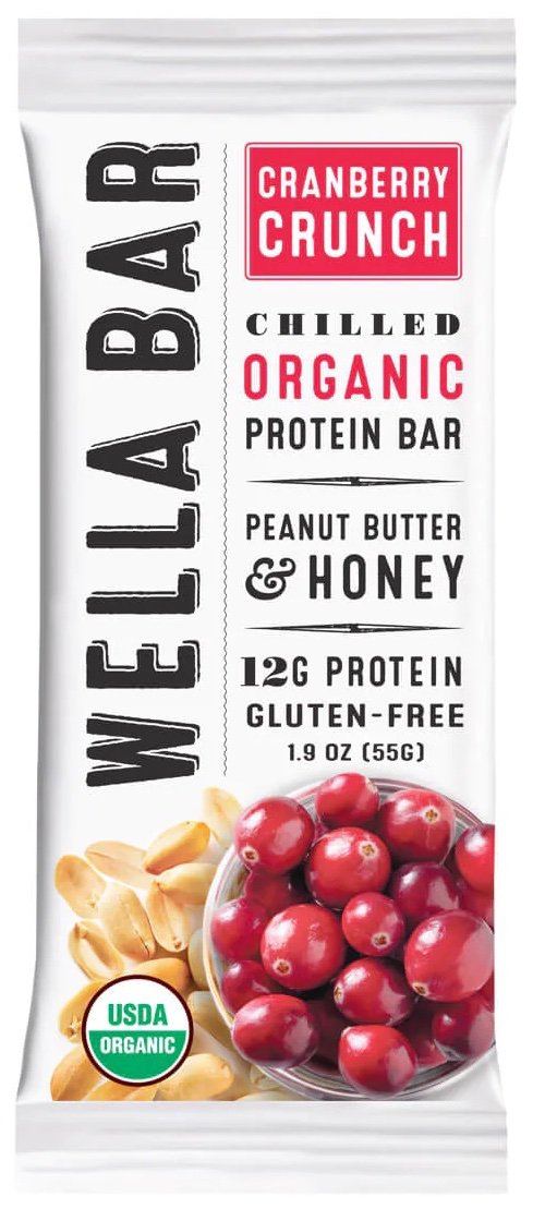 Wella Chilled Organic 12g Protein Bar - Cranberry Crunch, 1.9 oz