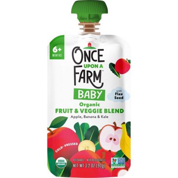 Once Upon a Farm Organic Baby Food Pouch - Apple Banana & Kale