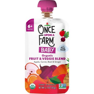Once Upon a Farm Organic Baby Food Pouch - Apple Carrot Beet & Ginger