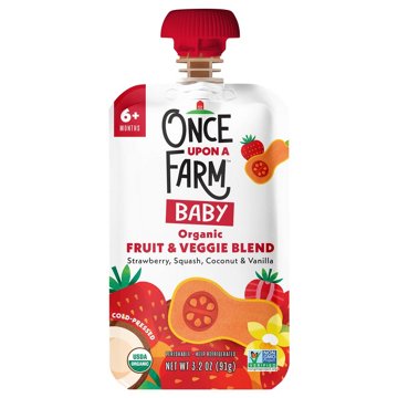 Once Upon a Farm Organic Baby Food Pouch - Strawberry Squash Coconut & Vanilla