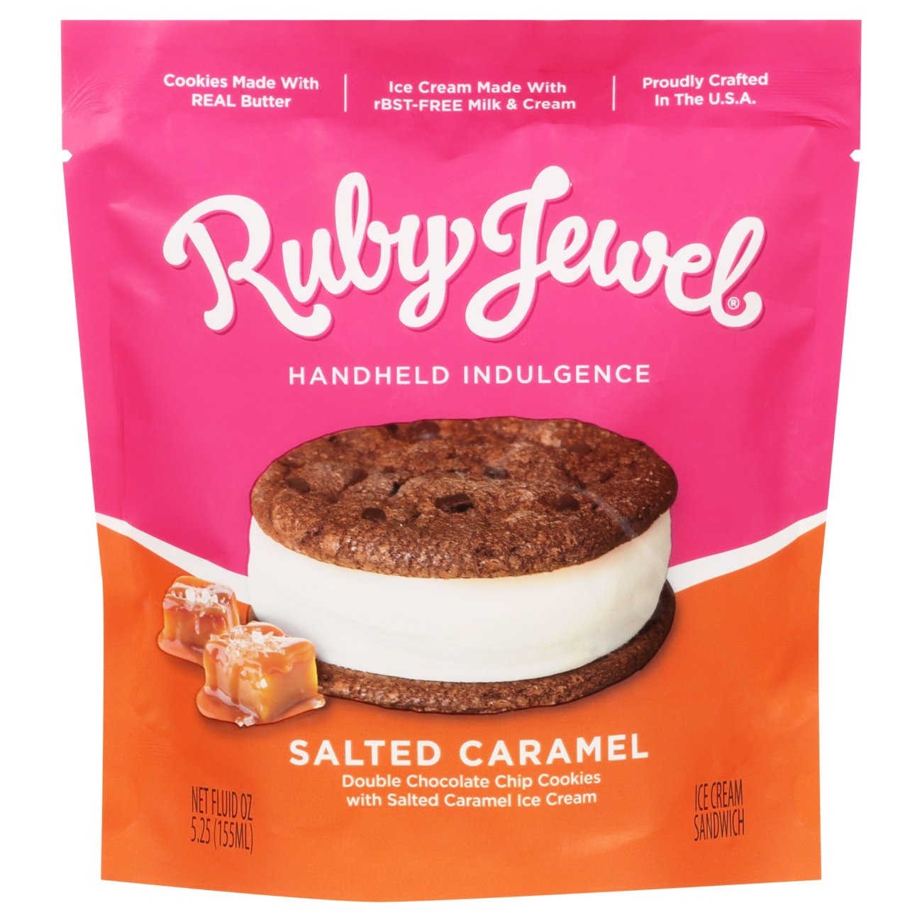 Ruby Jewel Chocolate Salted Caramel Ice Cream Cookie, 5.1 oz | Central ...