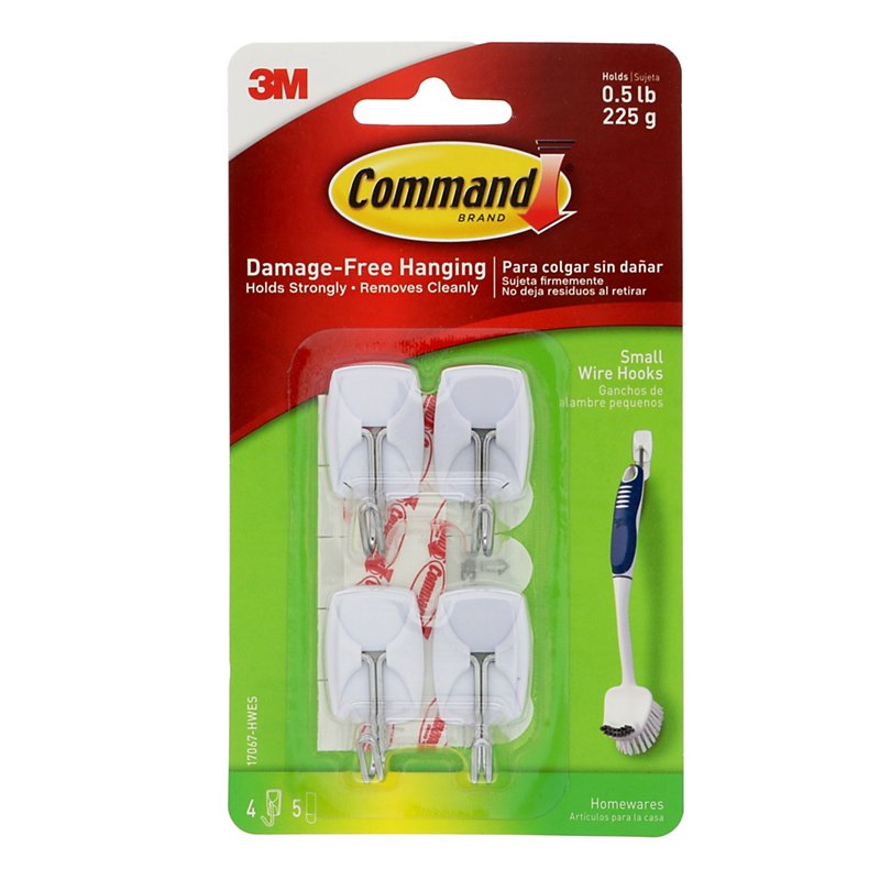 Command Small Wire Hooks, 4 CT - Shop Hooks & Picture Hangers at H-E-B