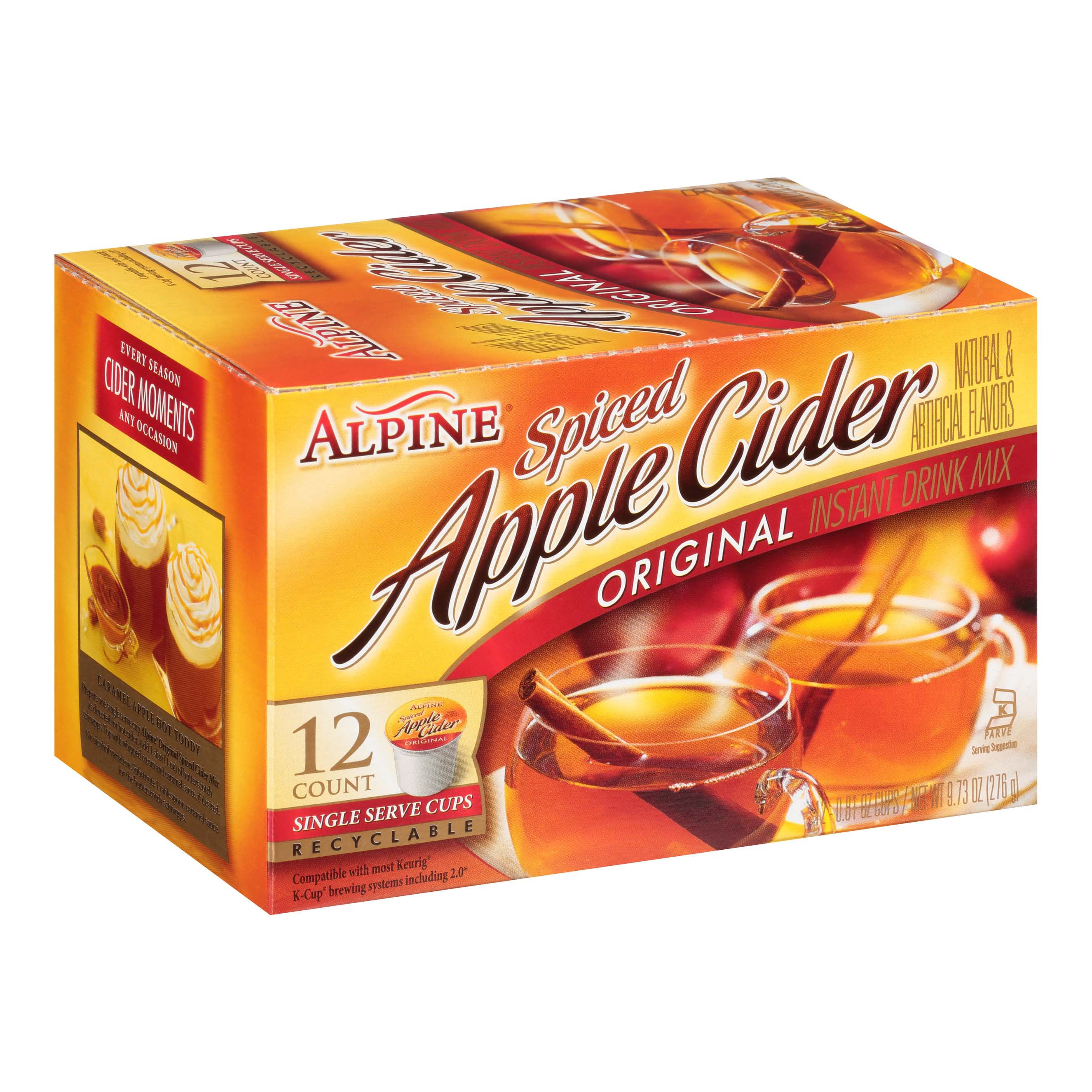 Alpine Original Spiced Apple Cider Single Serve Cups Shop Tea at HEB