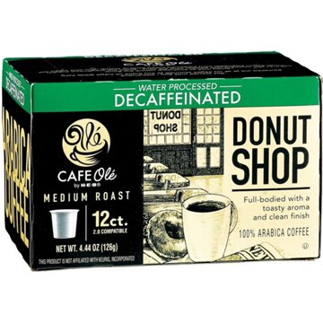 CAFE Olé by H-E-B Medium Roast Decaf Donut Shop Coffee Single Serve Cups