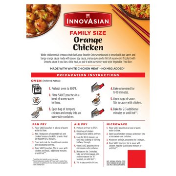InnovAsian Frozen Orange Chicken - Family-Size, 36 oz