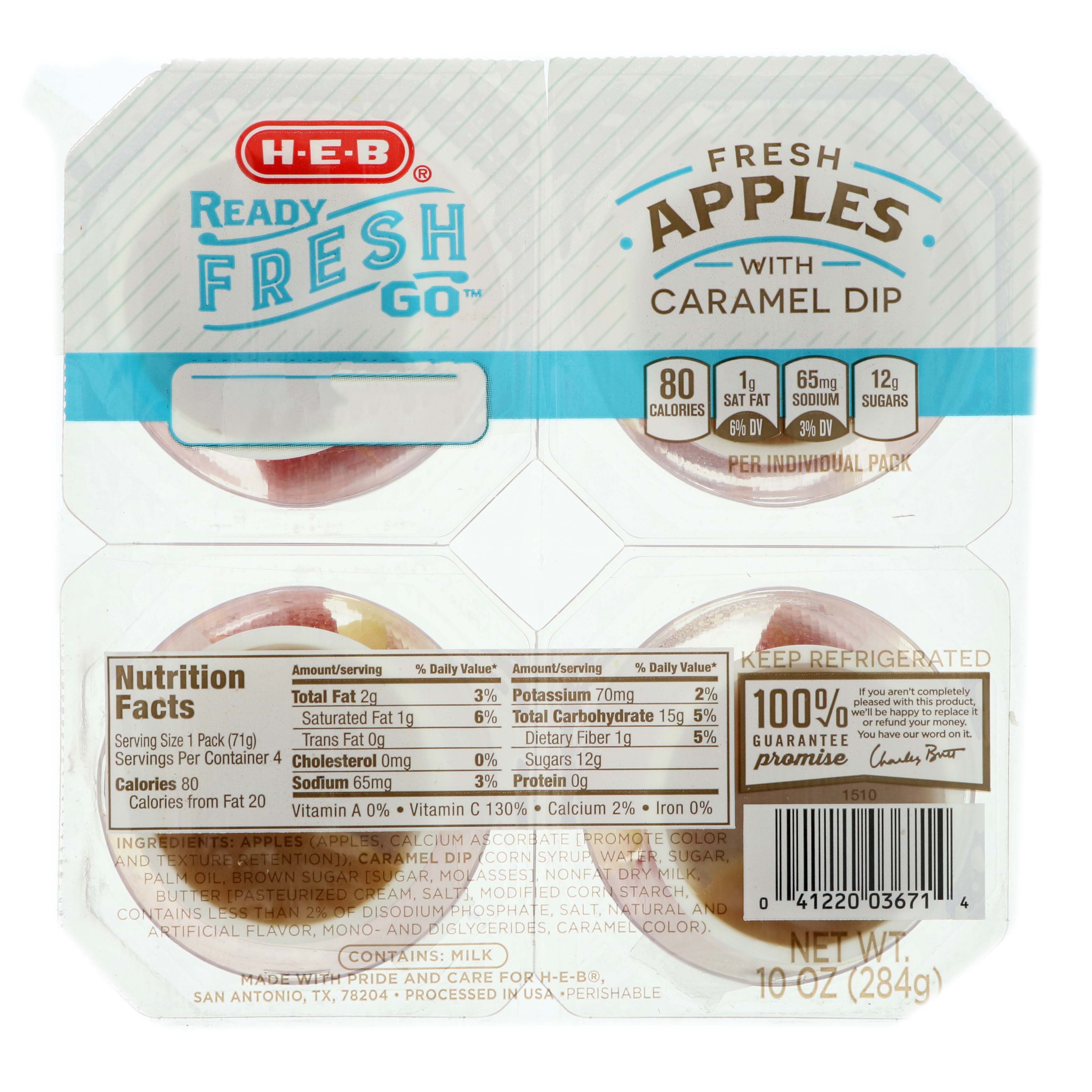 HEB Ready, Fresh, Go! Snap Pack Apples with Caramel Dip Shop Apples