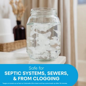 Cottonelle Ultra Clean Strong Toilet Paper, 12 Rolls