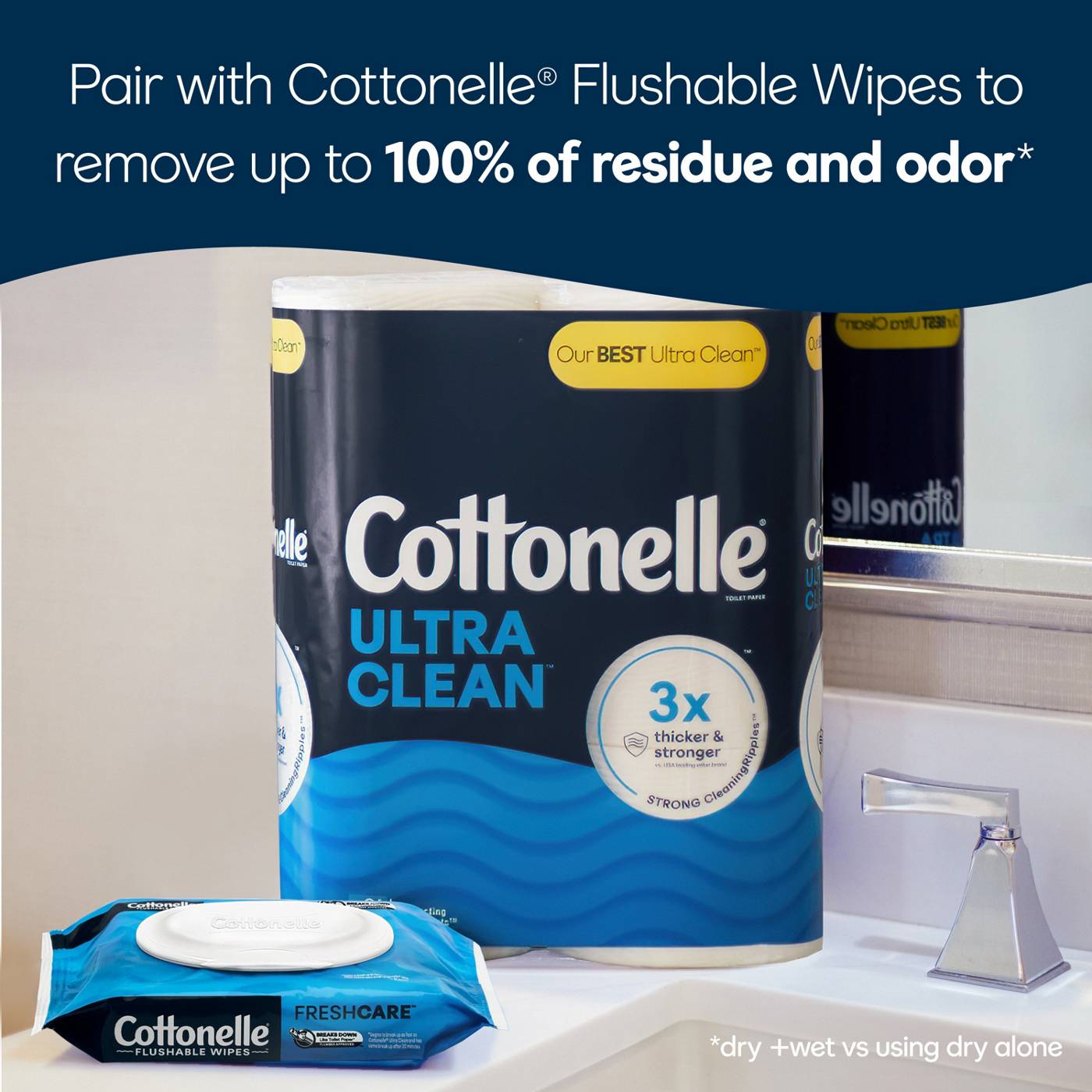 Cottonelle Ultra Clean Strong Toilet Paper; image 6 of 9