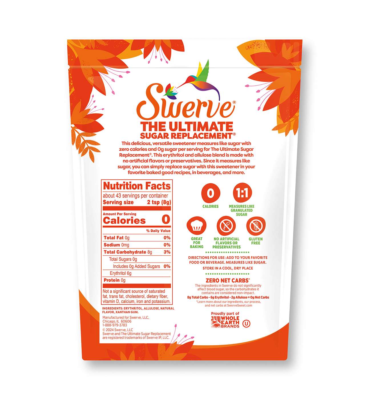 Swerve Keto-Friendly Granular Zero Calorie Sweetener; image 2 of 7