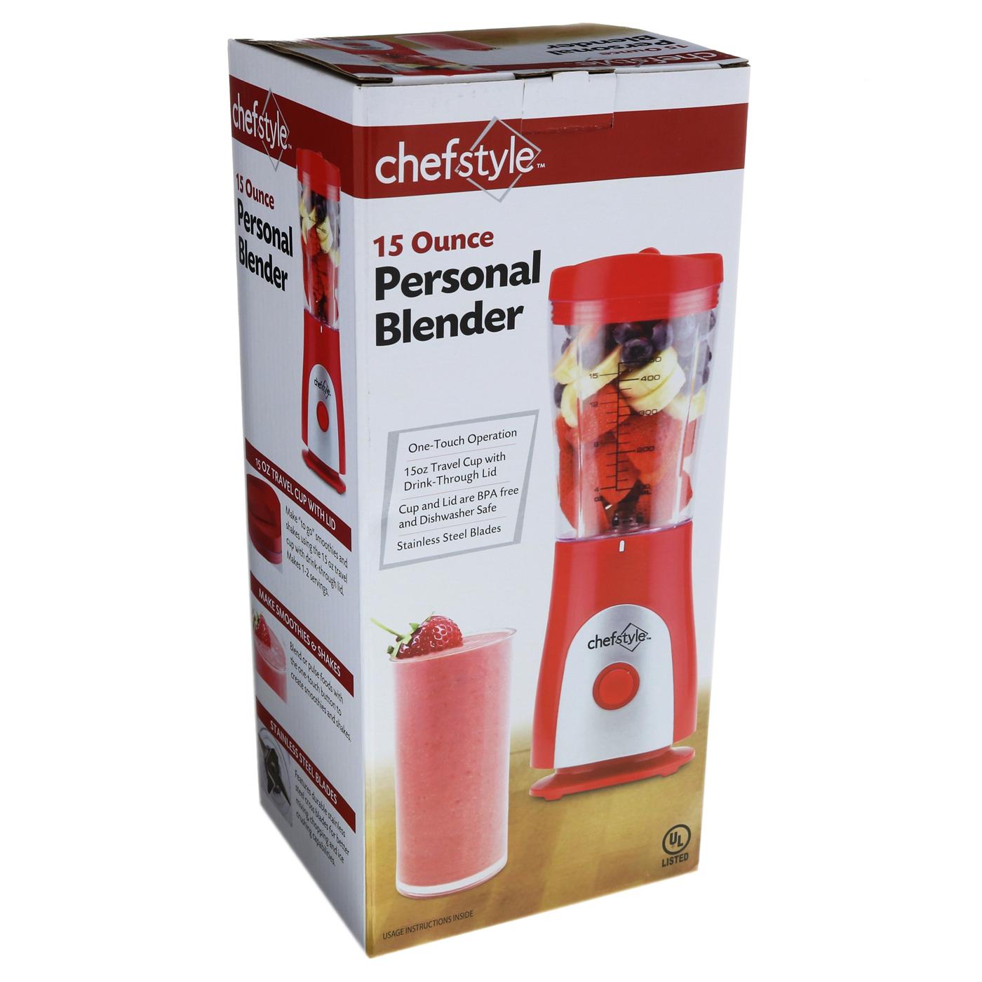 chefstyle 15oz Personal Blender, Red Shop Blenders & mixers at HEB