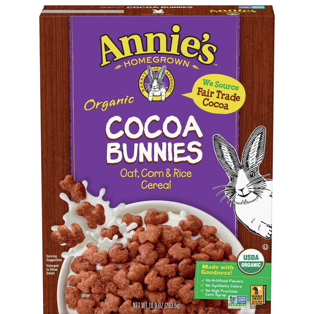 Annie's Homegrown Organic Cocoa Bunnies Cereal - Shop Cereal at H-E-B