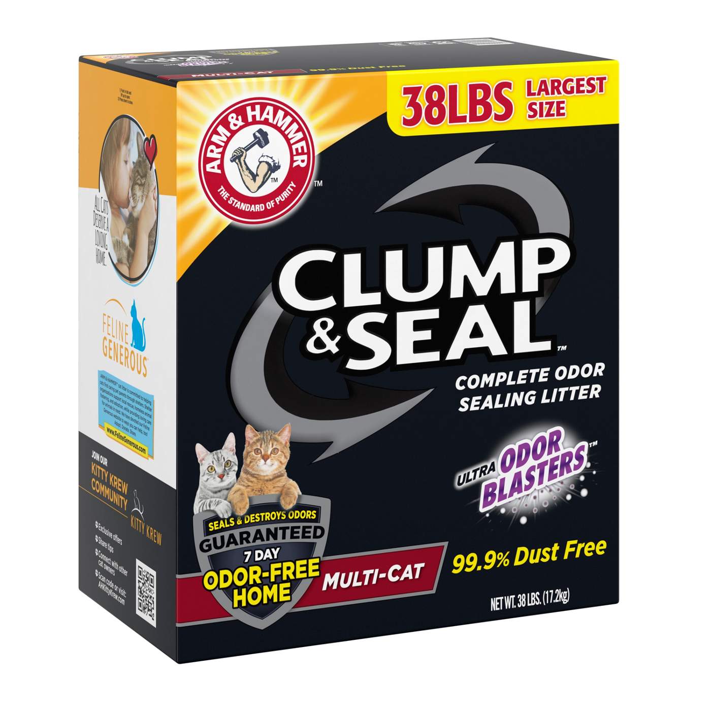 Arm & Hammer Clump & Seal MultiCat Odor Sealing Litter Shop Litter