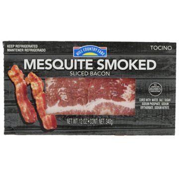 Hill Country Fare Mesquite Smoked Sliced Bacon, 12 oz