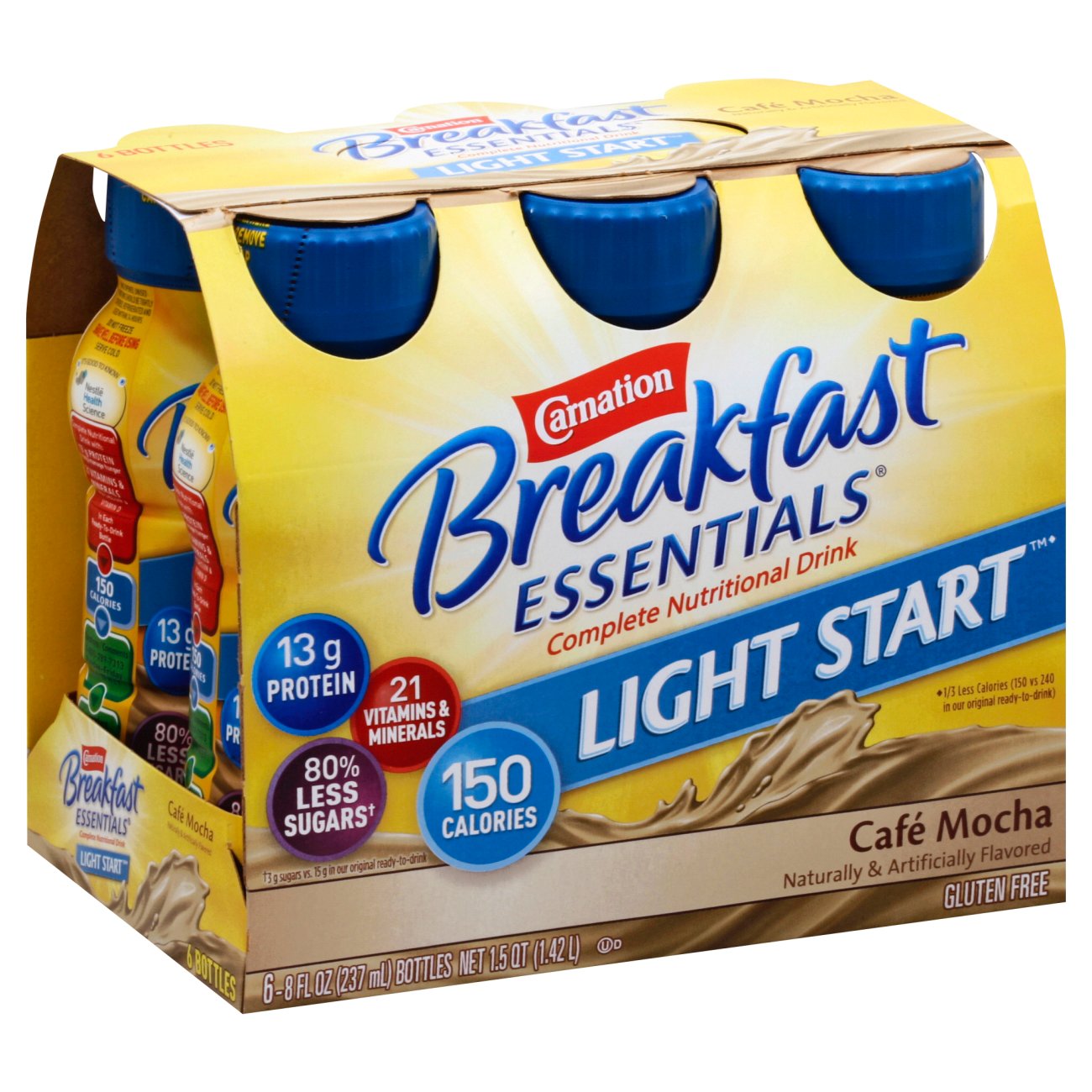 Carnation Breakfast Essentials Light Start Cafe Mocha Drink Shop Diet