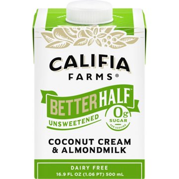 Califia Farms Dairy Free Unsweetened Coconut Cream & Almond Milk Better Half