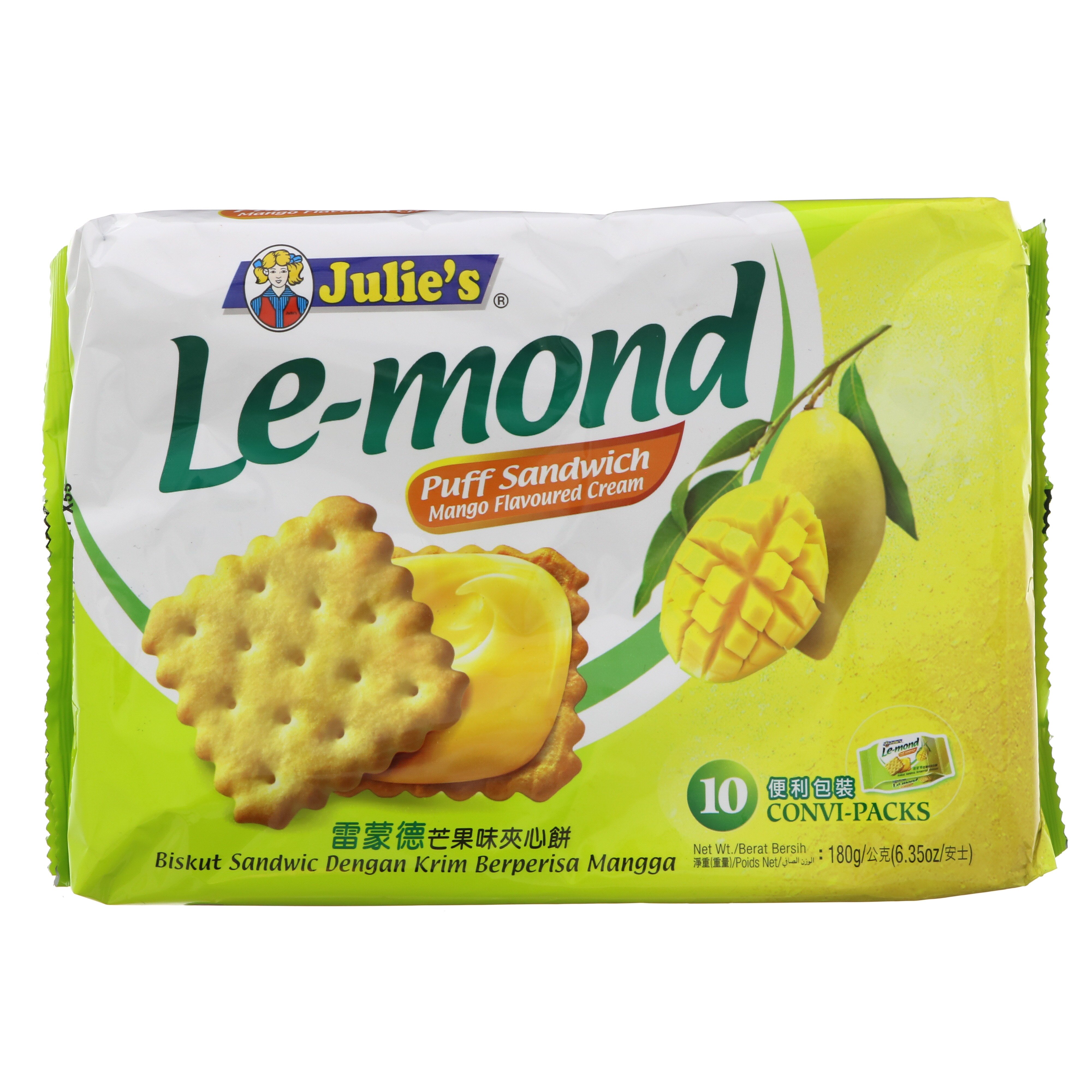 Julie's Le-mond Puff Sandwich Mango Cream - Shop Crackers & breadsticks ...