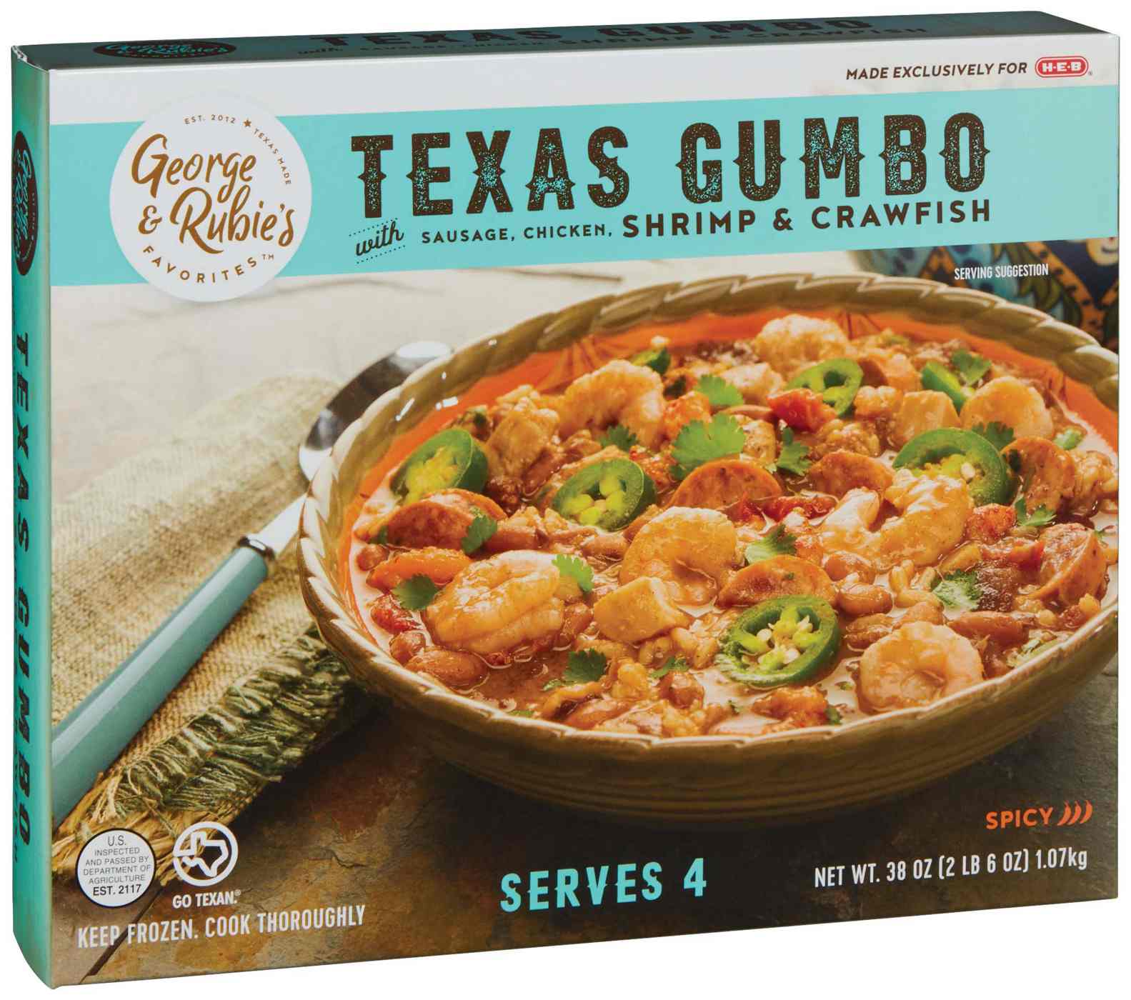 George & Rubie's Favorites Frozen Texas Gumbo - Shrimp & Crawfish; image 1 of 2