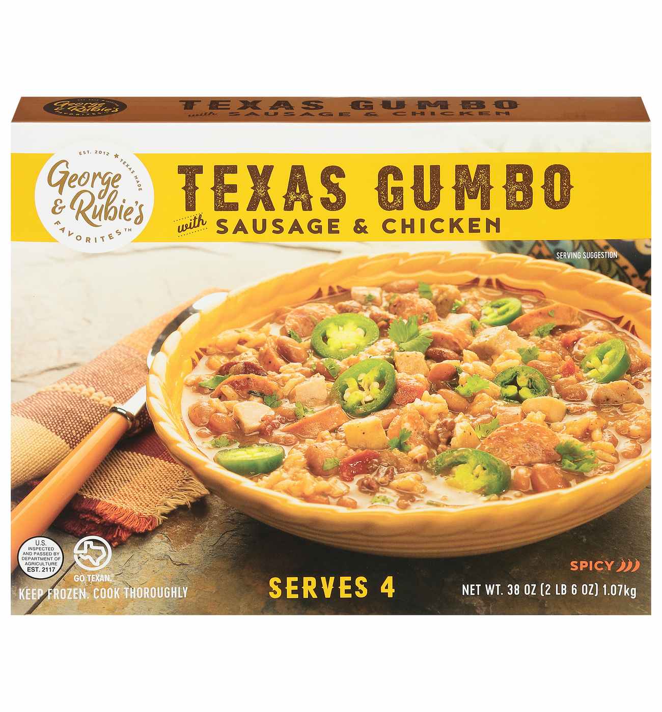 George & Rubie's Favorites Frozen Sausage & Chicken Texas Gumbo; image 1 of 2