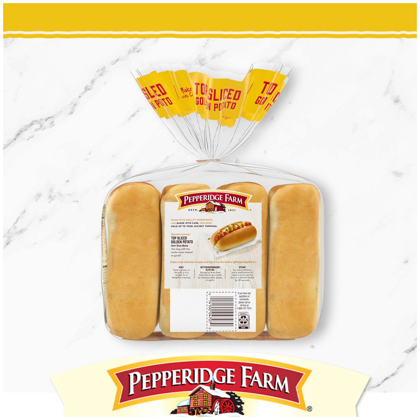 Pepperidge Farm Top Sliced Golden Potato Hot Dog Buns; image 2 of 6