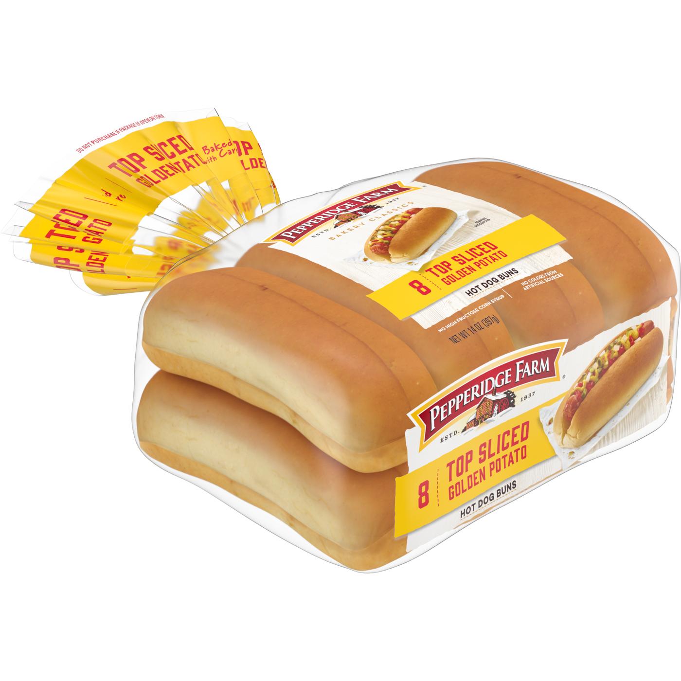 Pepperidge Farm Top Sliced Golden Potato Hot Dog Buns; image 5 of 6