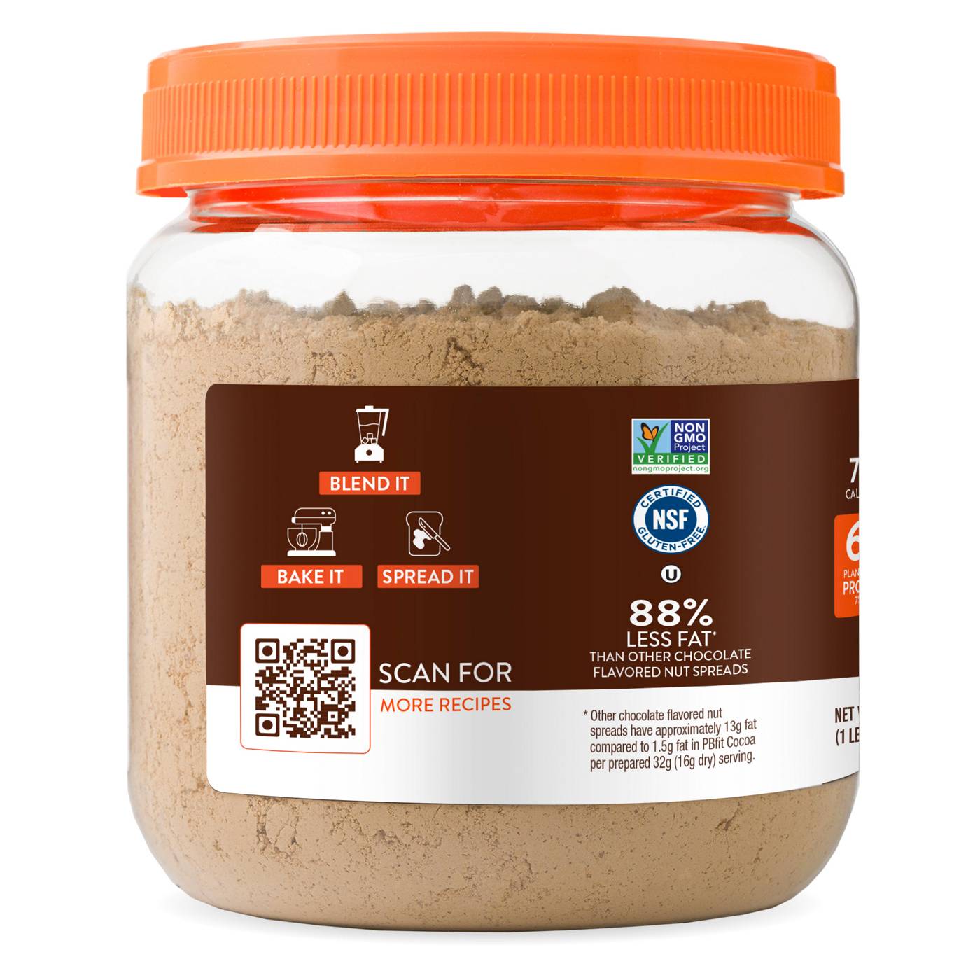 PBfit Cocoa Roasted Peanut Butter Powder; image 2 of 3