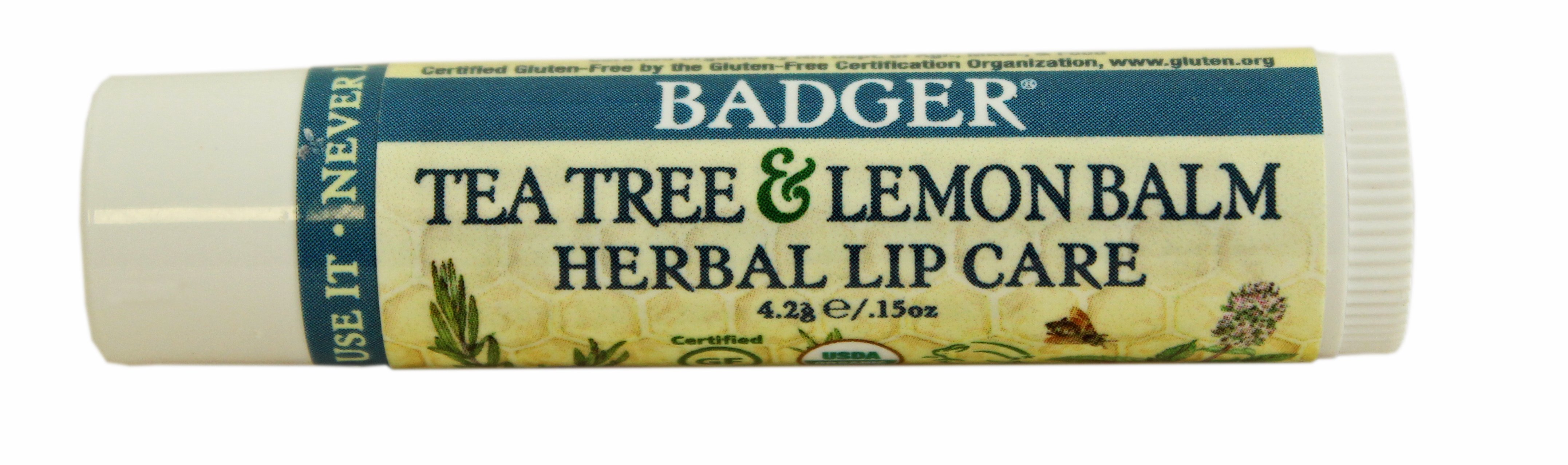 BADGER Tea Tree And Lemon Lip Balm - Shop Lip Balm & Treatments at H-E-B