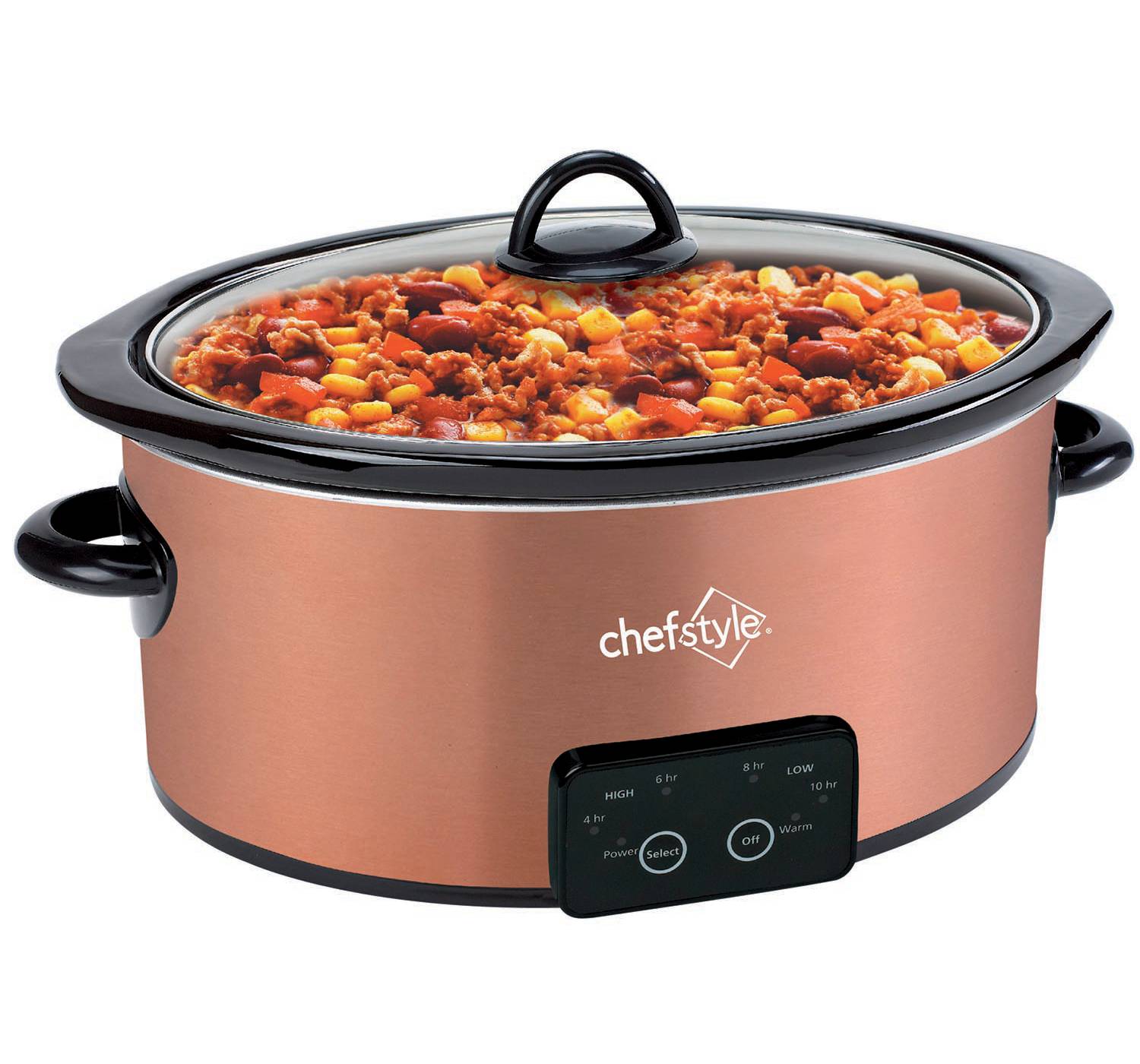 chefstyle Programmable Copper Slow Cooker Shop Cookers & roasters at