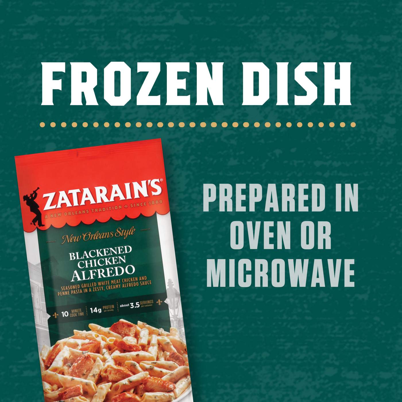 Zatarain's Blackened Chicken Alfredo Frozen Meal; image 6 of 9