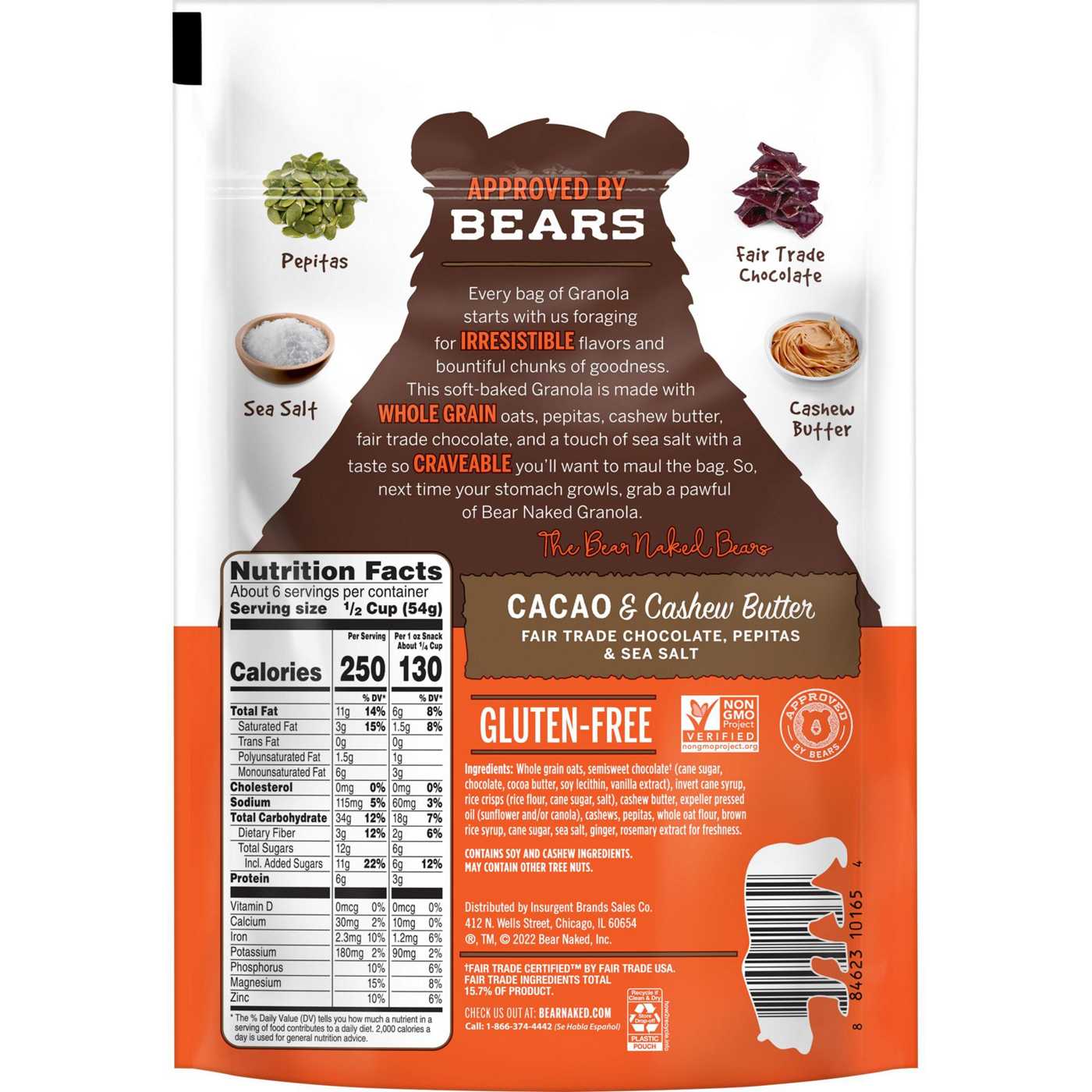 Bear Naked Granola - Cacao & Cashew Butter; image 4 of 8