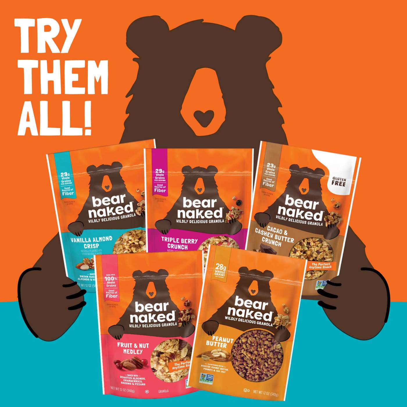 Bear Naked Granola - Cacao & Cashew Butter; image 6 of 10