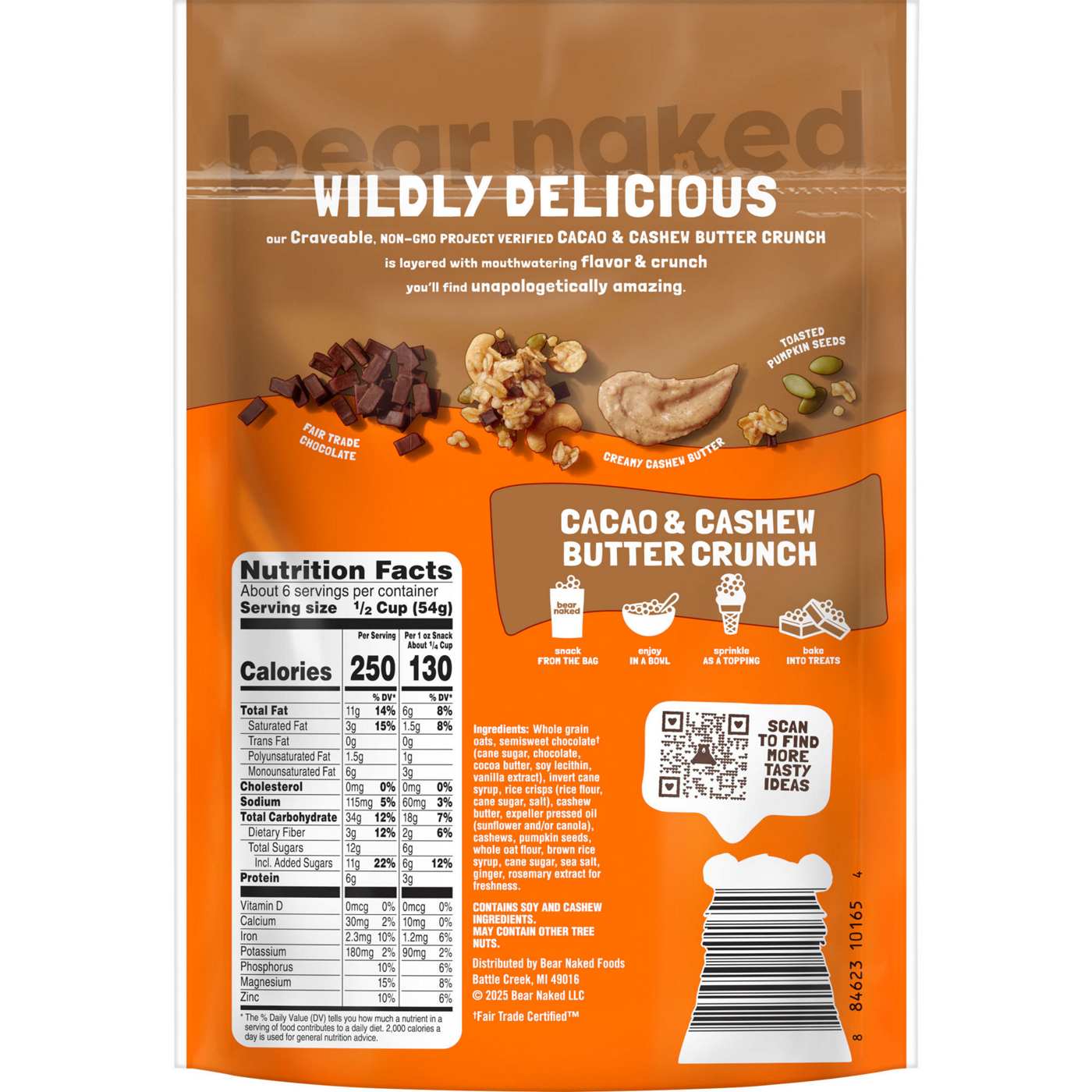 Bear Naked Granola - Cacao & Cashew Butter; image 9 of 10