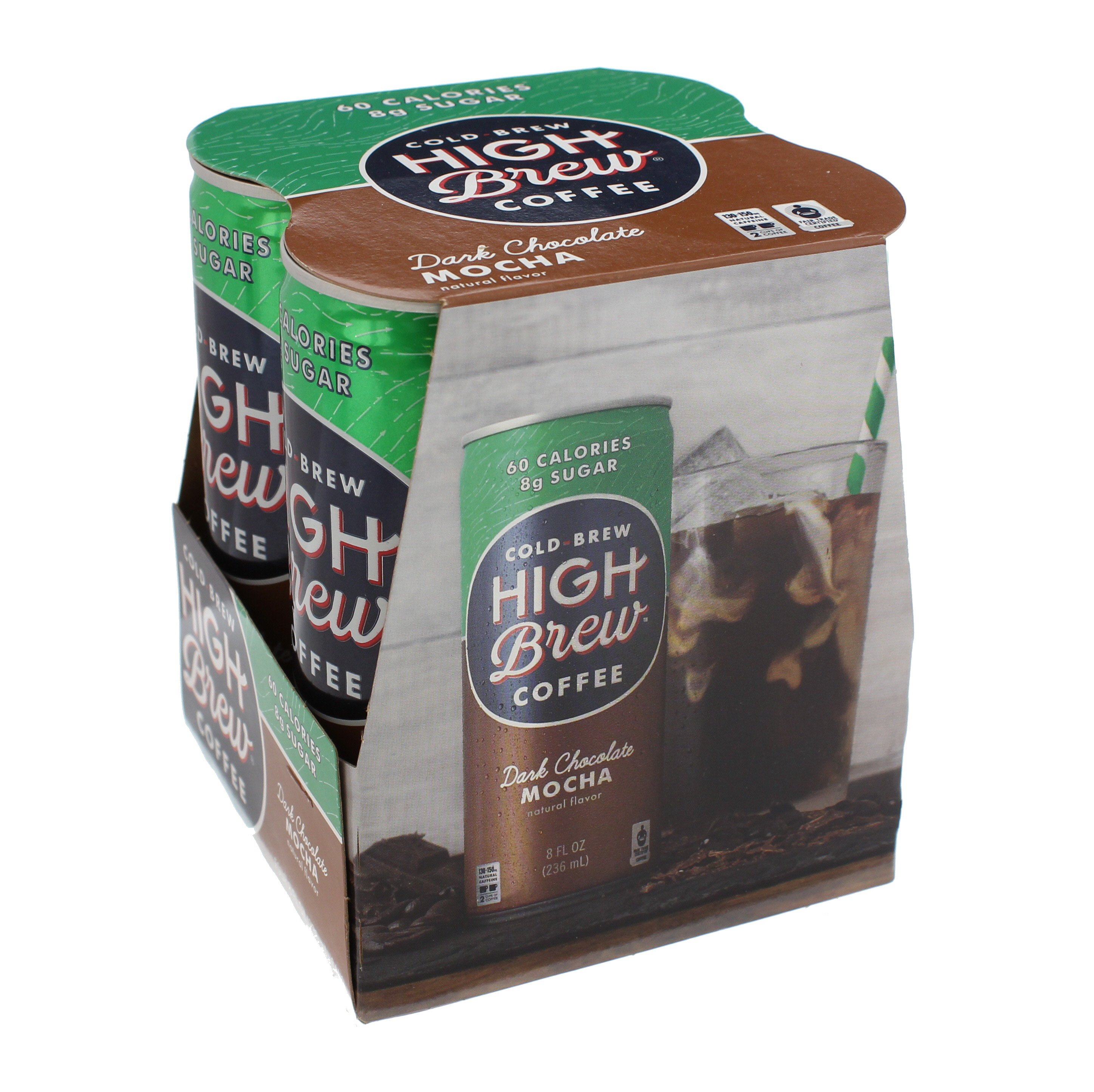 High Brew Coffee Dark Chocolate Mocha 8 oz Cans Shop Coffee at HEB