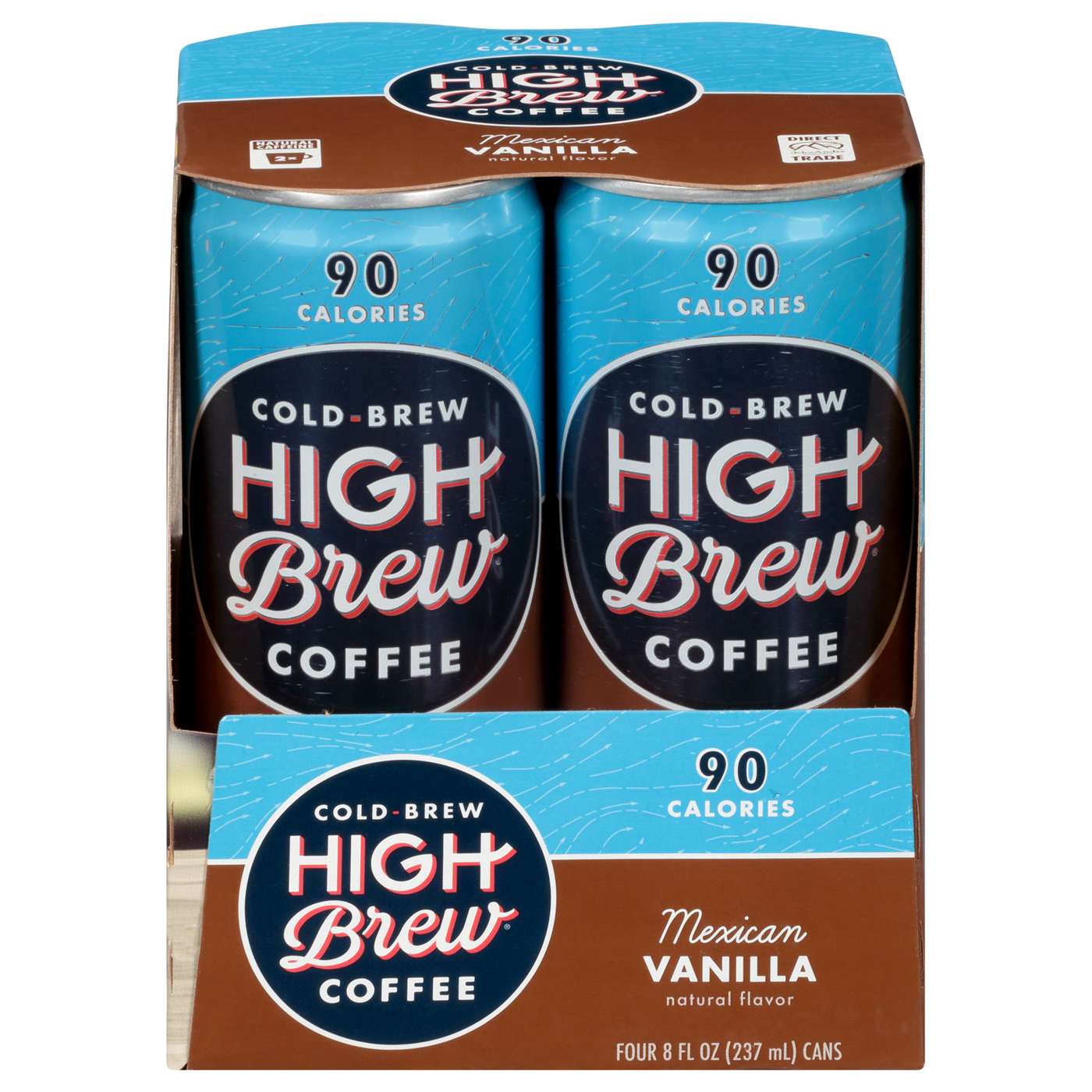 High Brew Mexican Vanilla Cold Brew Coffee 8 oz Cans; image 1 of 3