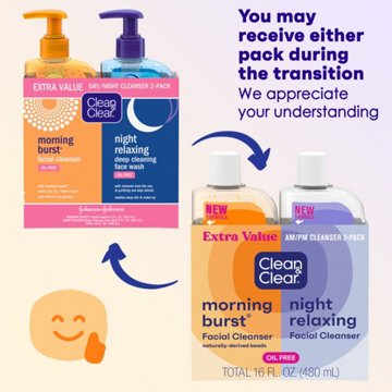 Clean & Clear Day + Night Cleanser Duo Pack