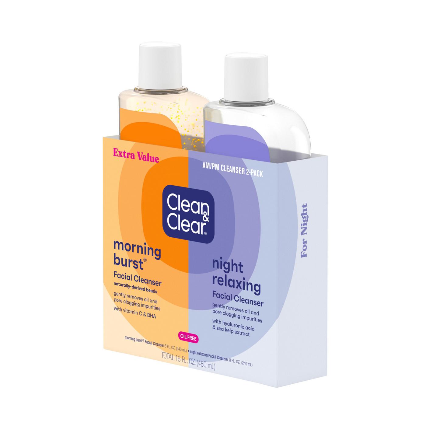Clean & Clear Day + Night Cleanser Duo Pack; image 4 of 8