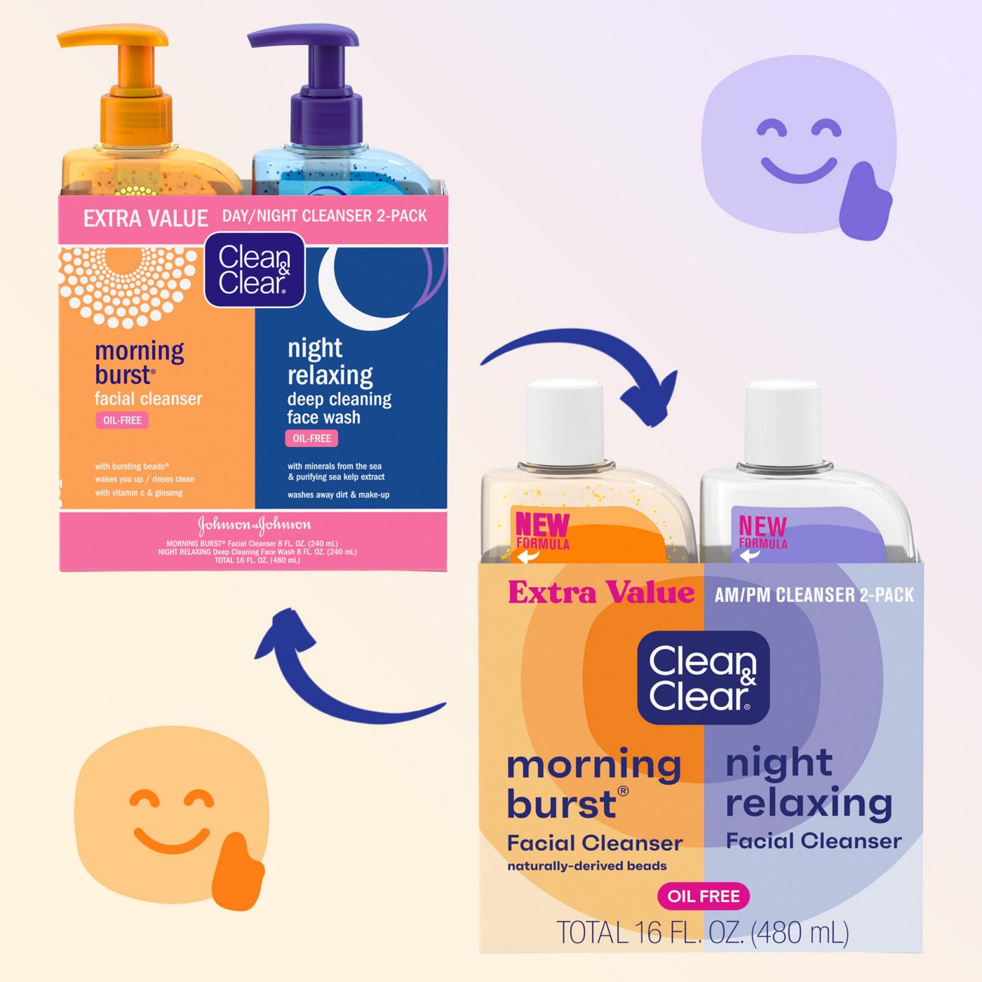 Clean & Clear Day + Night Cleanser Duo Pack; image 6 of 8