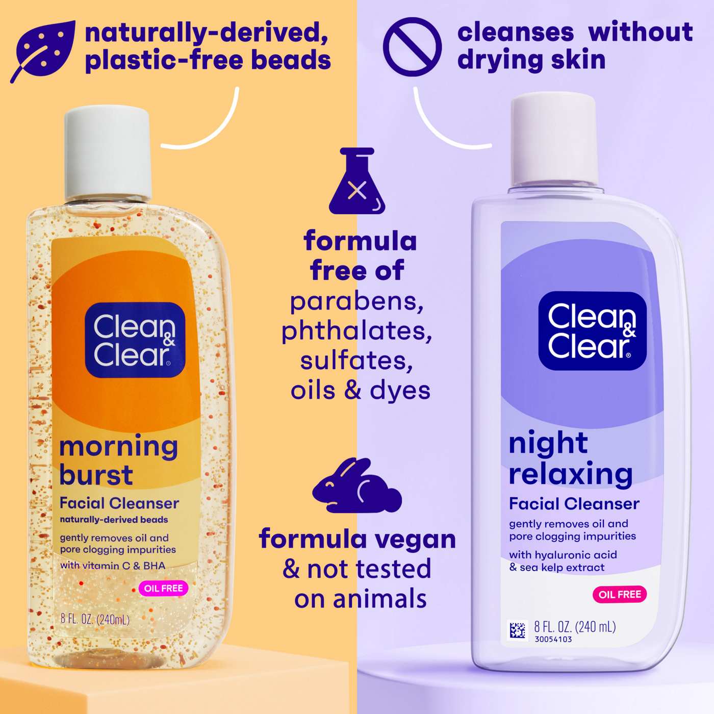 Clean & Clear Day + Night Cleanser Duo Pack; image 7 of 8