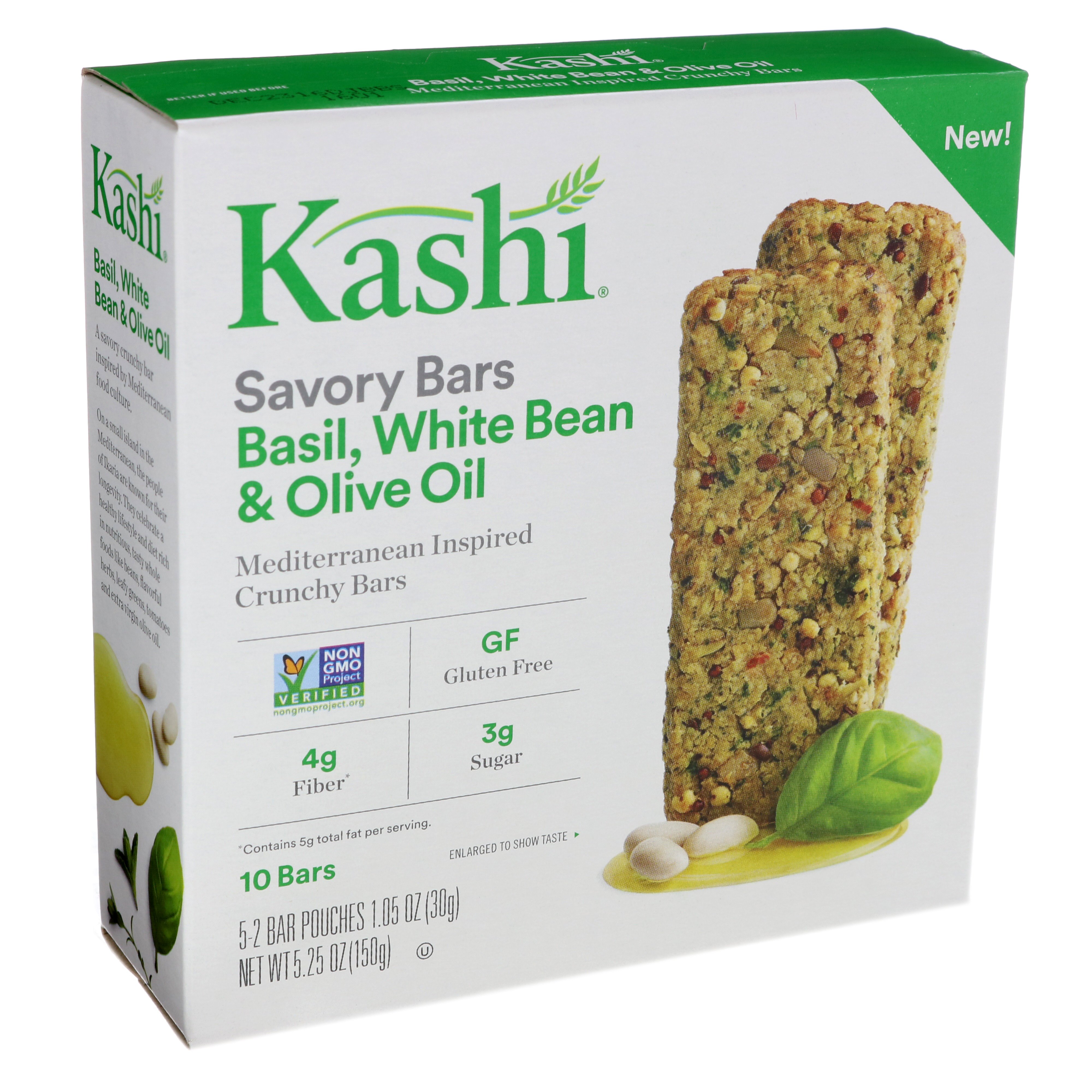 Kashi Savory Bars Basil White Bean And Olive Oil Shop Granola & Snack