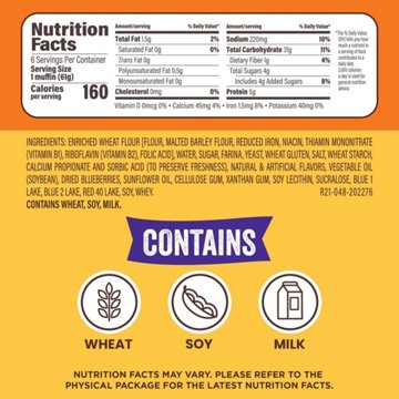 Thomas' Blueberry English Muffins, 6 ct