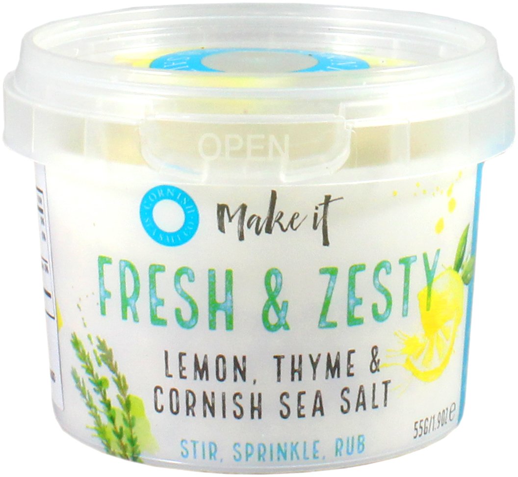 Cornish Lemon and Thyme Sea Salt Shop Herbs & Spices at HEB