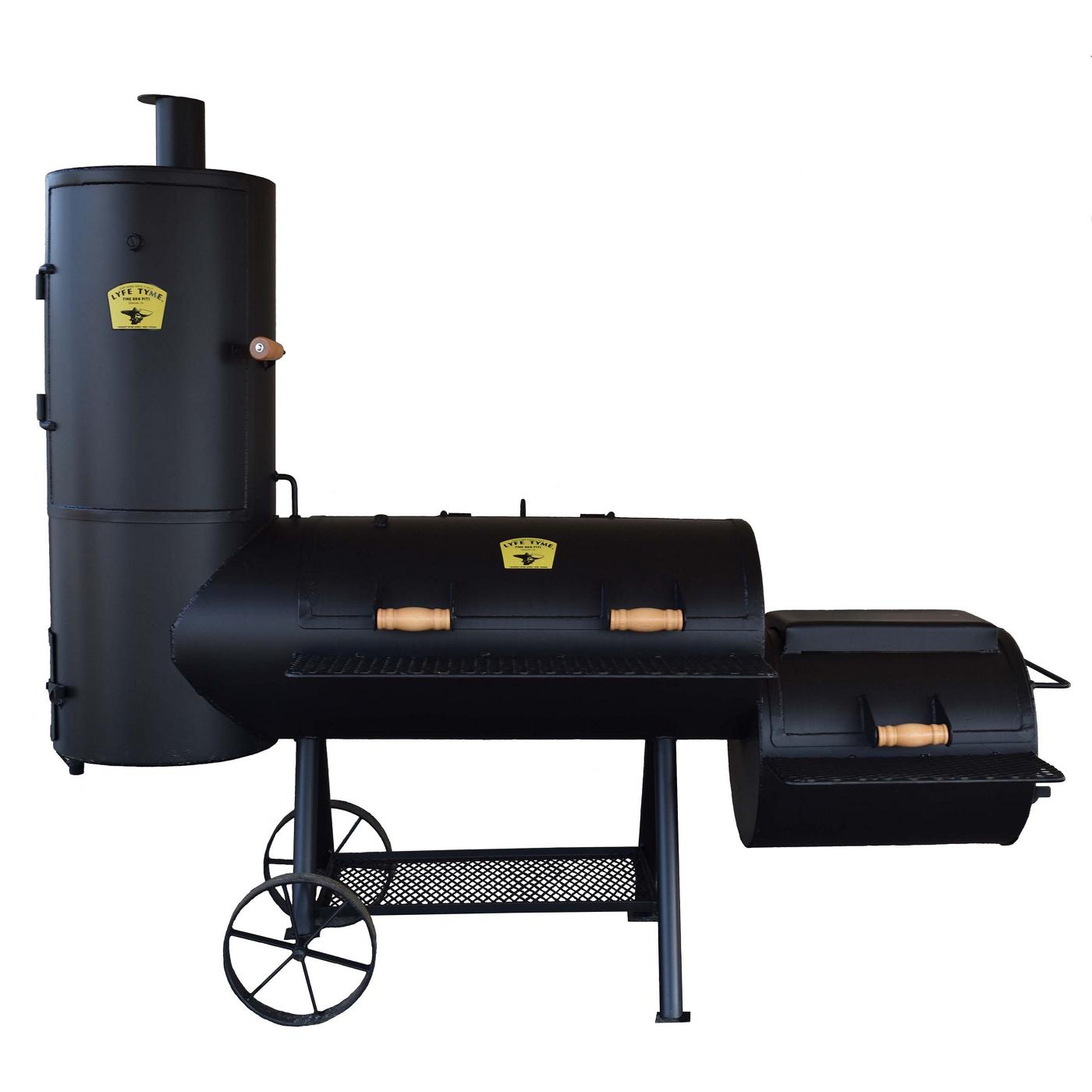 Lyfe Tyme Single Lid Vertical Smoker with Firebox; image 1 of 4