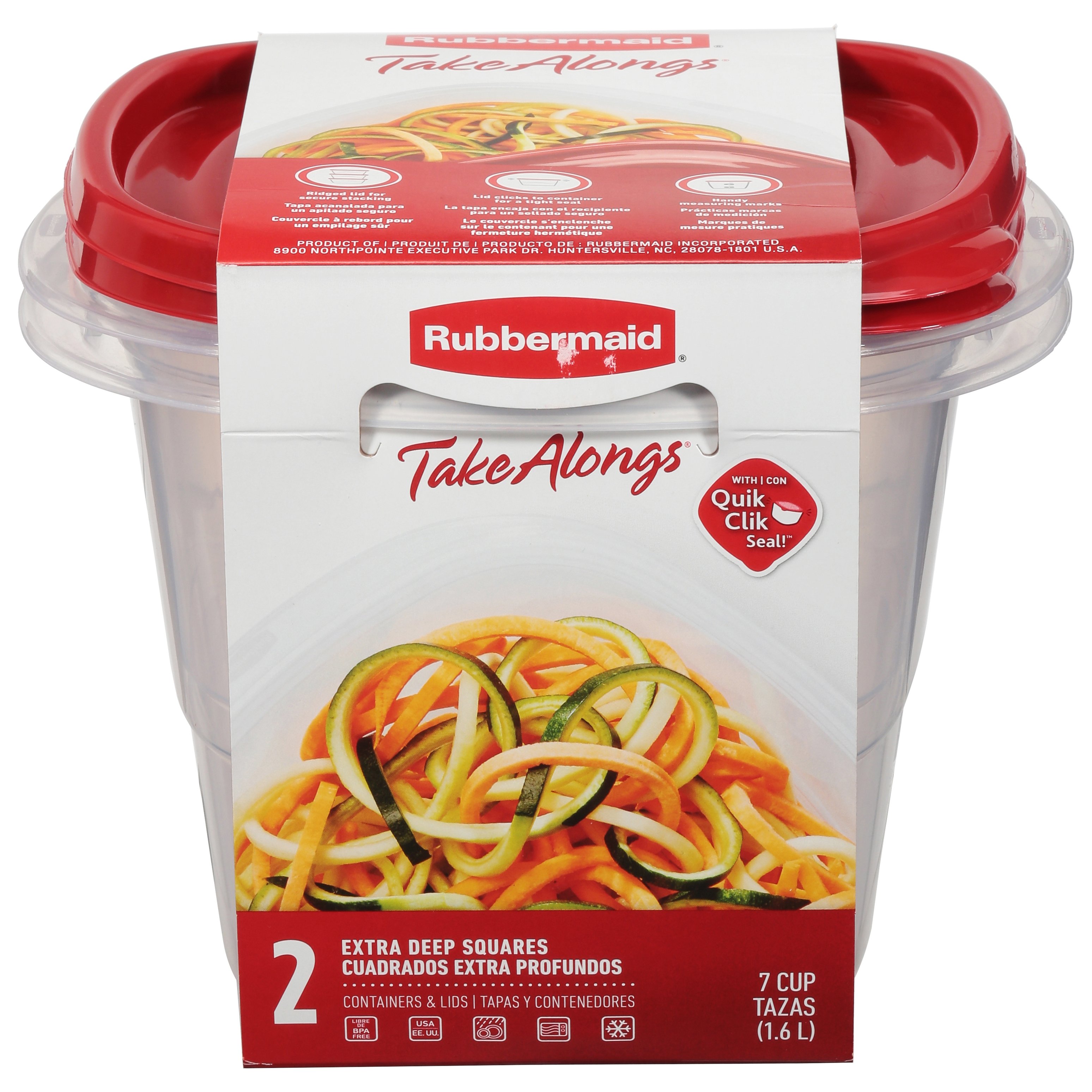 Rubbermaid TakeAlongs Square Container Shop Food Storage & Wraps at HEB