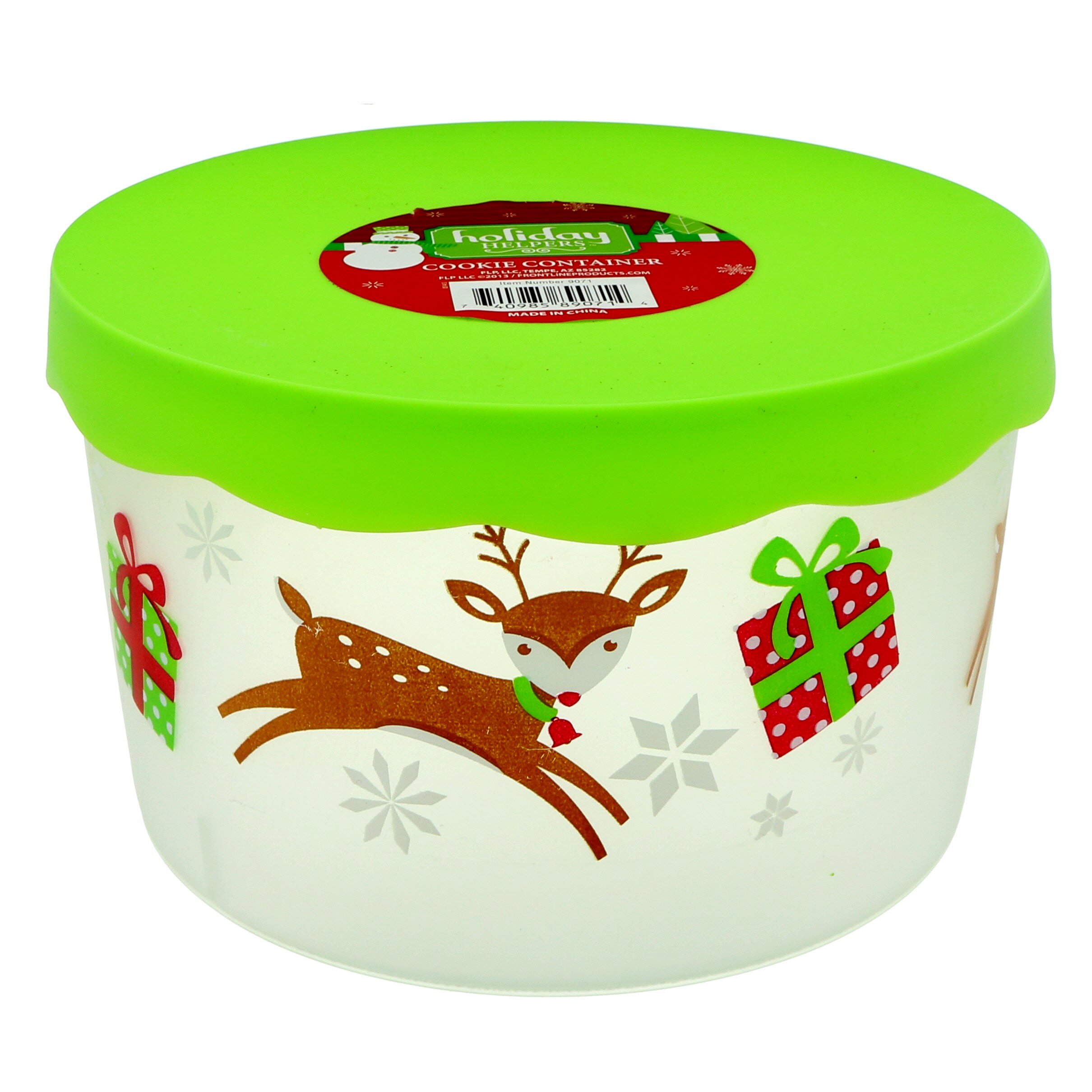 Save on Smart Living Holiday Cookie Container Merry Christmas 6.75 Inch  Order Online Delivery