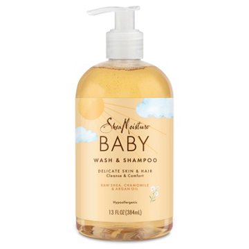 SheaMoisture Baby Wash + Shampoo - Raw Shea Chamomile & Argan Oil, 13 oz